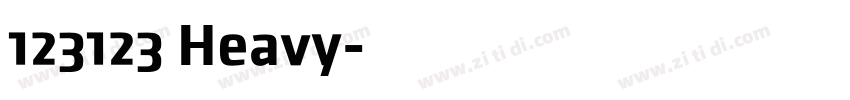 123123 Heavy字体转换